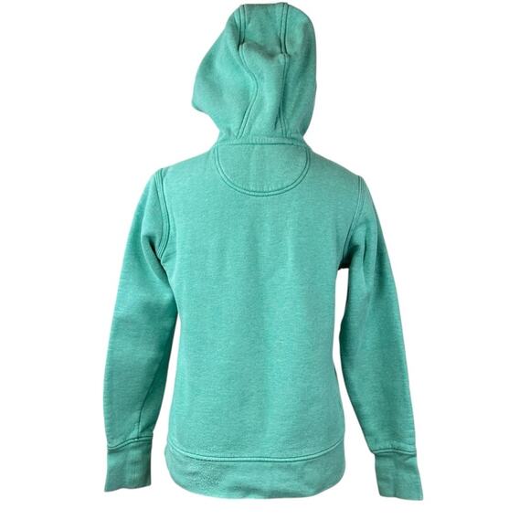 Carhartt Teal 1/4 Zip Hoodie Pullover Sweatshirt Size XS - Picture 4 of 8
